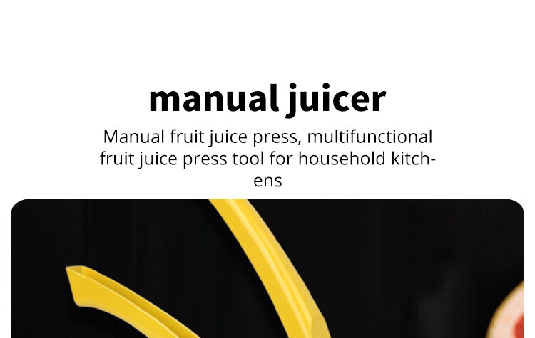 Presse citron manuel en alliage d'aluminium Ju479, mini mélangeur, outils de cuisine pratiques portables