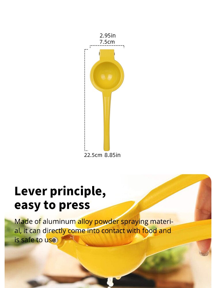 Presse citron manuel en alliage d'aluminium Ju479, mini mélangeur, outils de cuisine pratiques portables