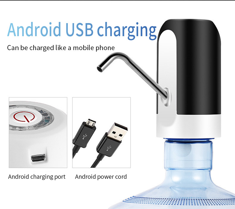 Distributeur d'eau électrique automatique, pompe à eau avec chargeur USB, interrupteur automatique en un clic, distributeur de boissons