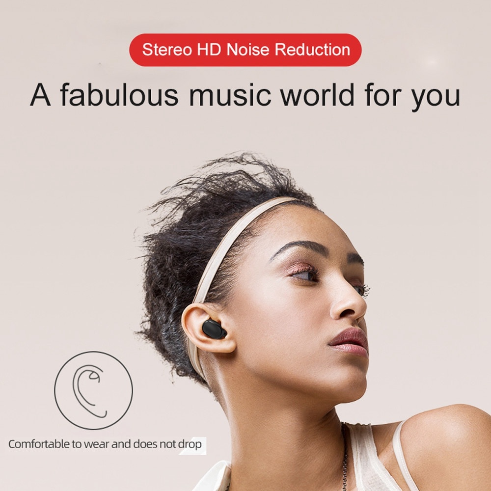 Xiaomi – écouteurs sans fil Bluetooth Redmi Airdots 2, oreillettes de Sport, musique, jeu en plein air, casque d'écoute avec micro