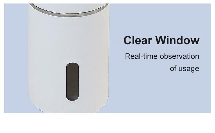 Distributeur automatique de savon sous forme de mousse, blanc, 300ML, Machine intelligente, pompe à infrarouge, pour le désinfectant pour les mains, 1 pièce